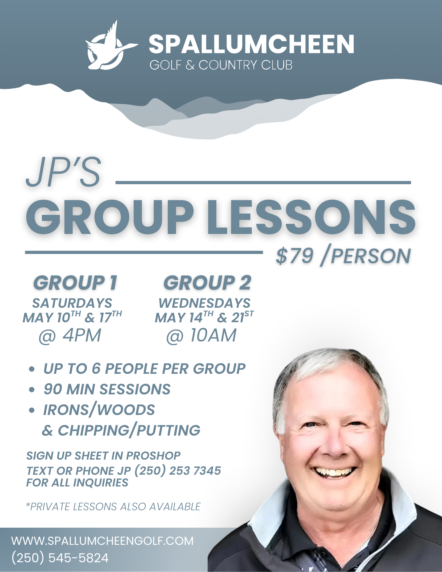 JP’S GROUP LESSONS JP’S GROUP LESSONS