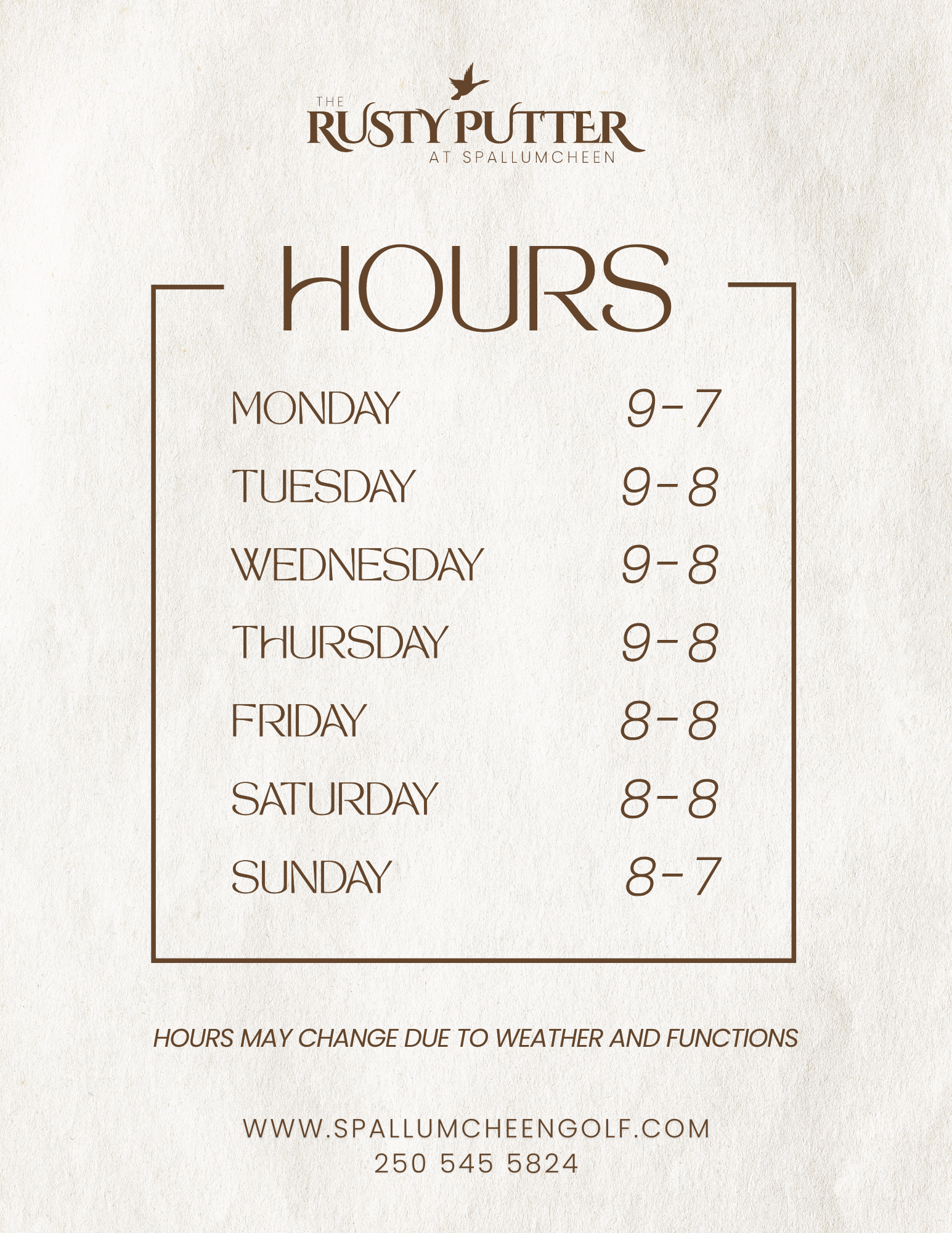 RP DOOR HOUR SIGNS (2)