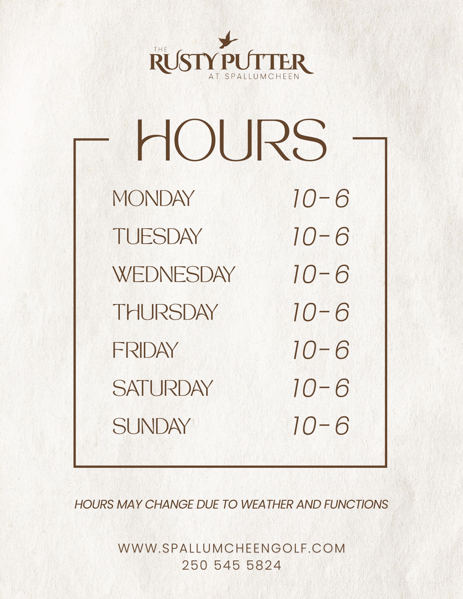 RP Fall Hours 2025 RP Fall Hours 2025